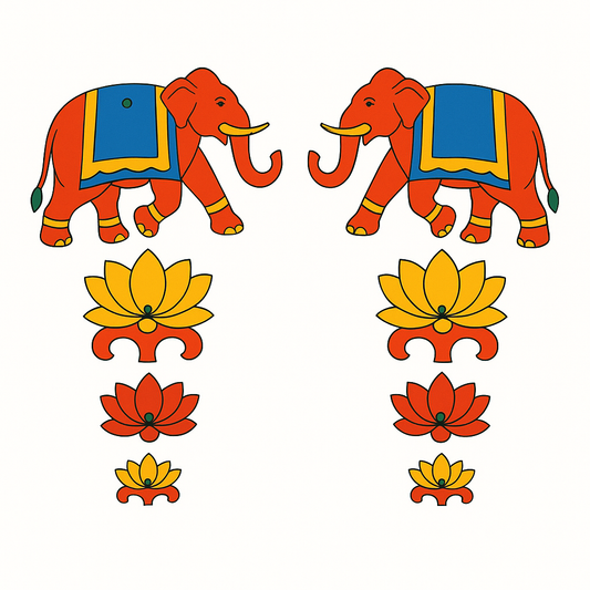 Pichwai Elephant Cutout