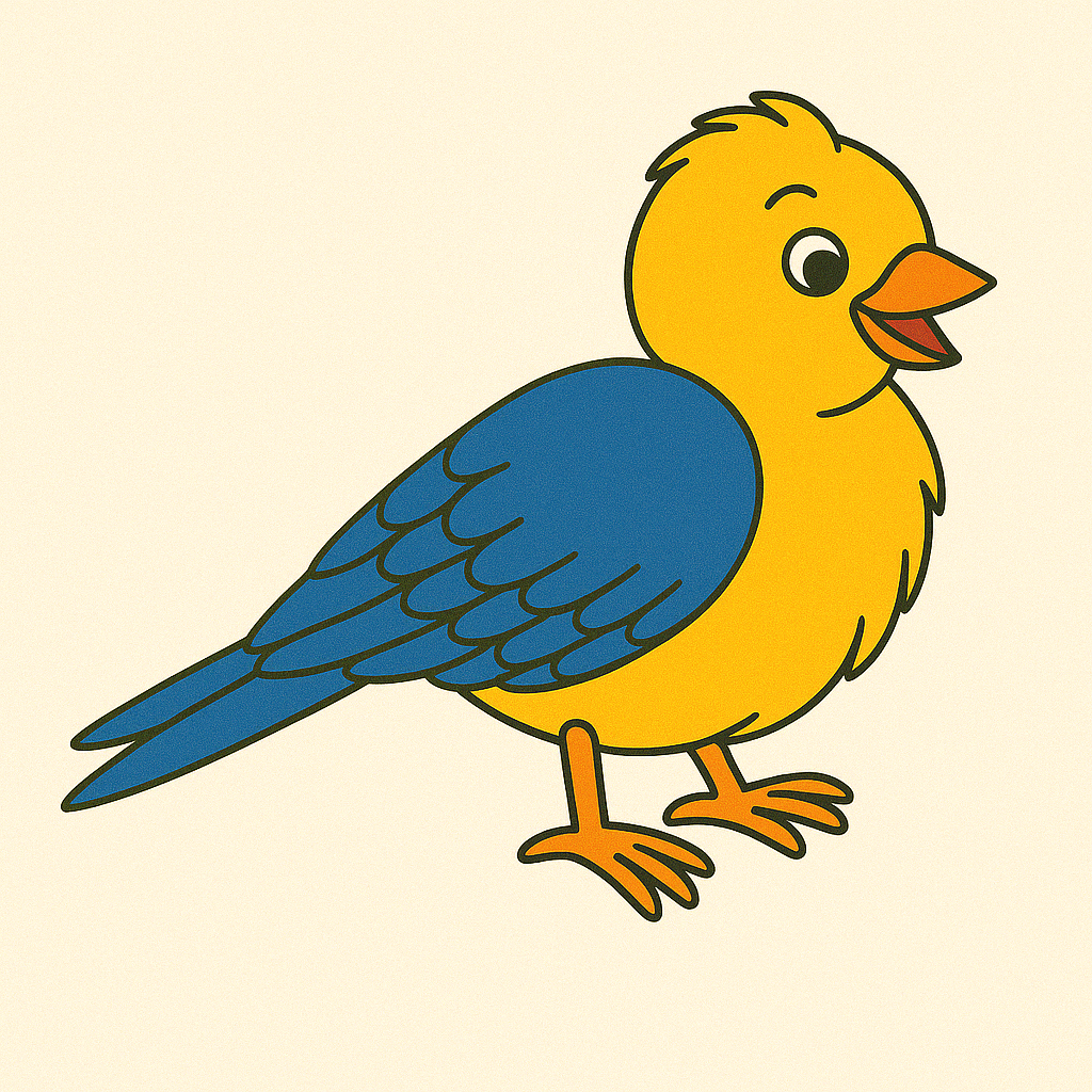 Sparrow Bird Pre-marked Design for painting