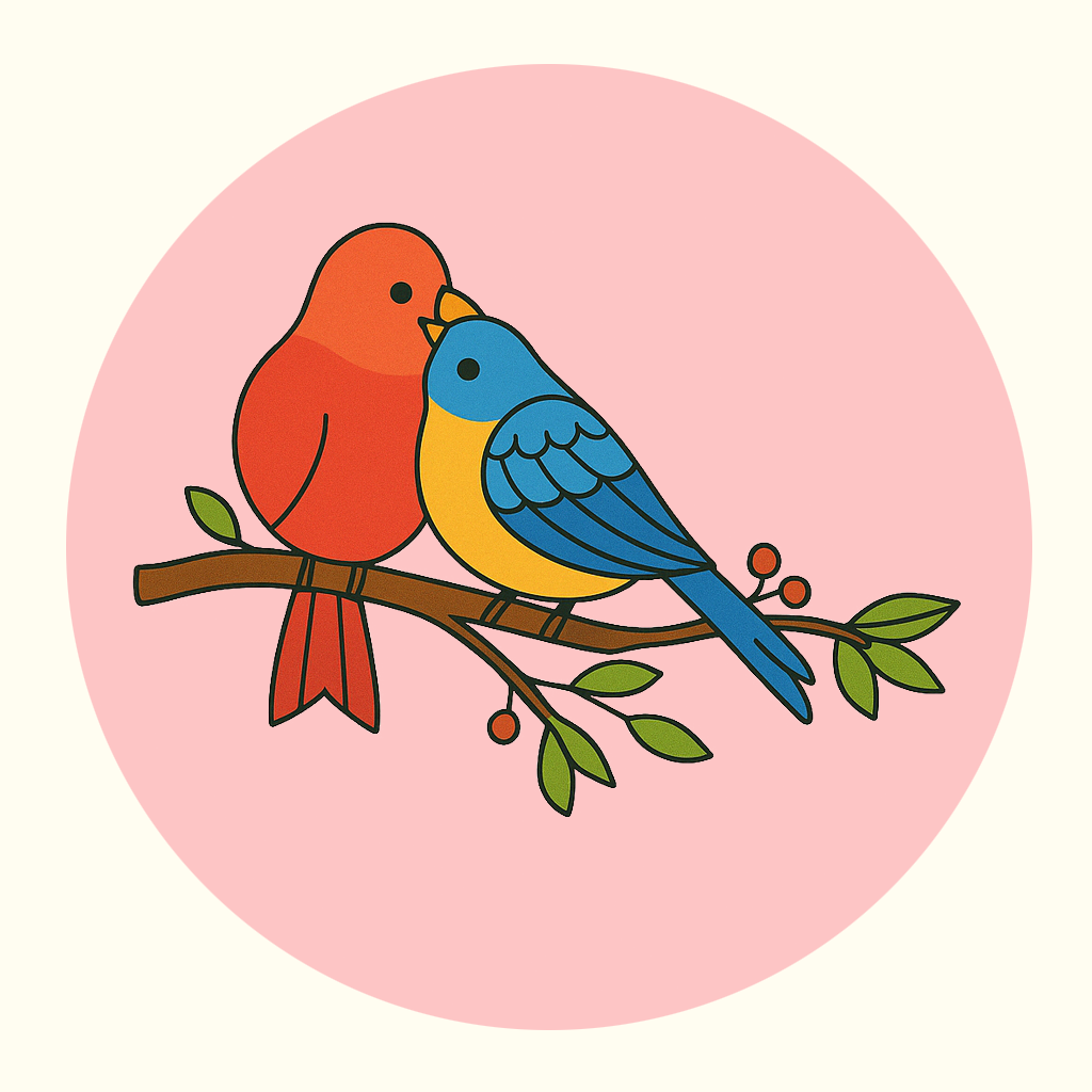Love Birds Pre-marked Design for painting