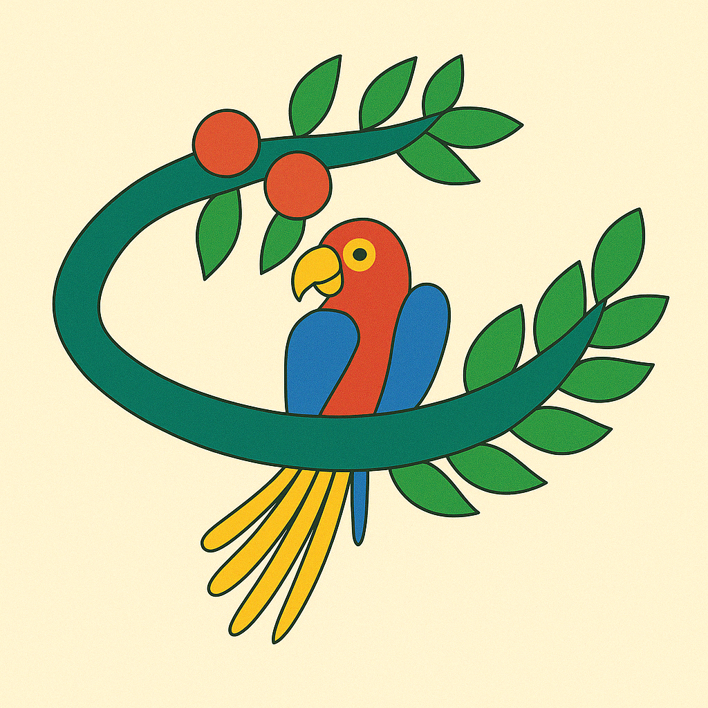 Parrot Birds Pre-marked Design for painting