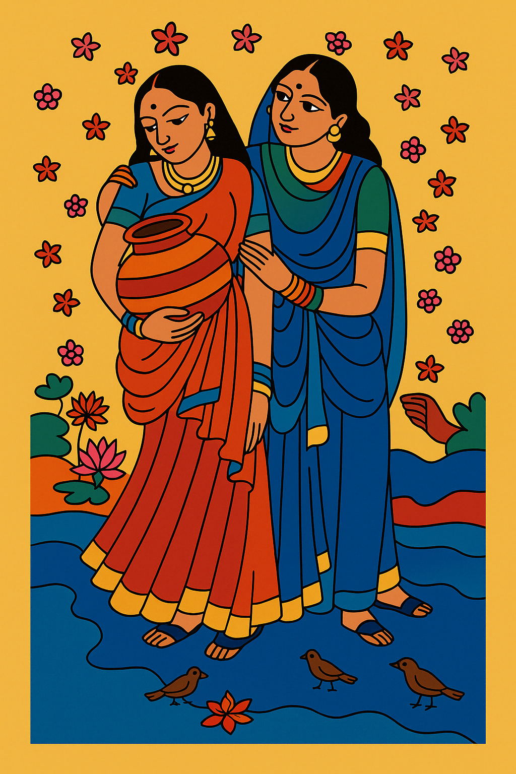 Krishna Pre-marked Design