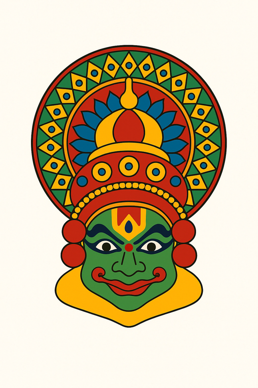 Khathakali MDF Pre-Marked Cutout