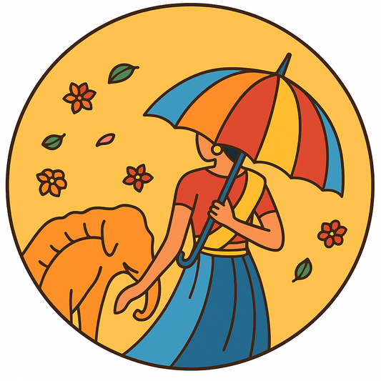woman with umbrella Pre-marked Design for painting