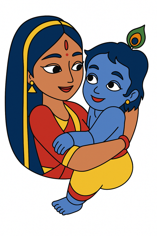 Baby Krishna Pre Marked Cutout
