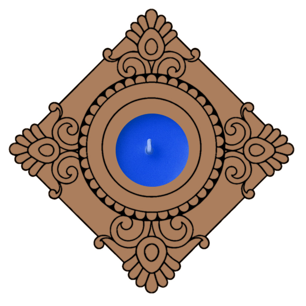 Chatushpad T Light Candle Holder