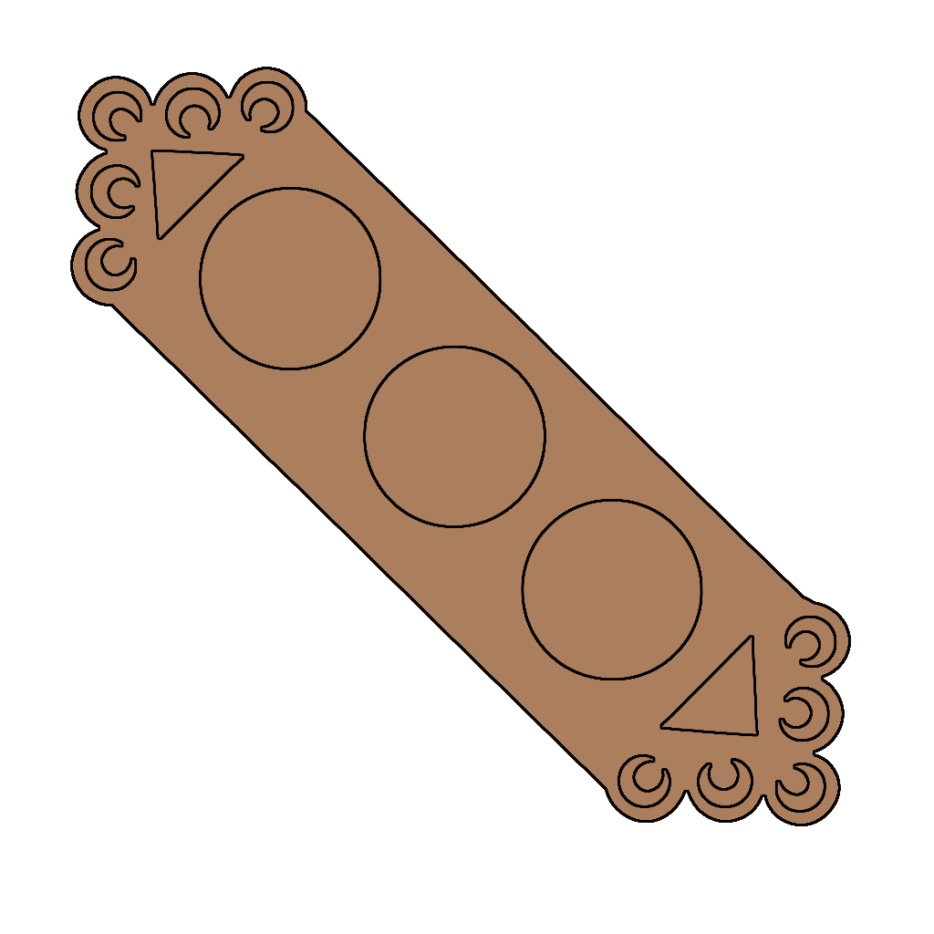 Floral Border T Light Candle Holder