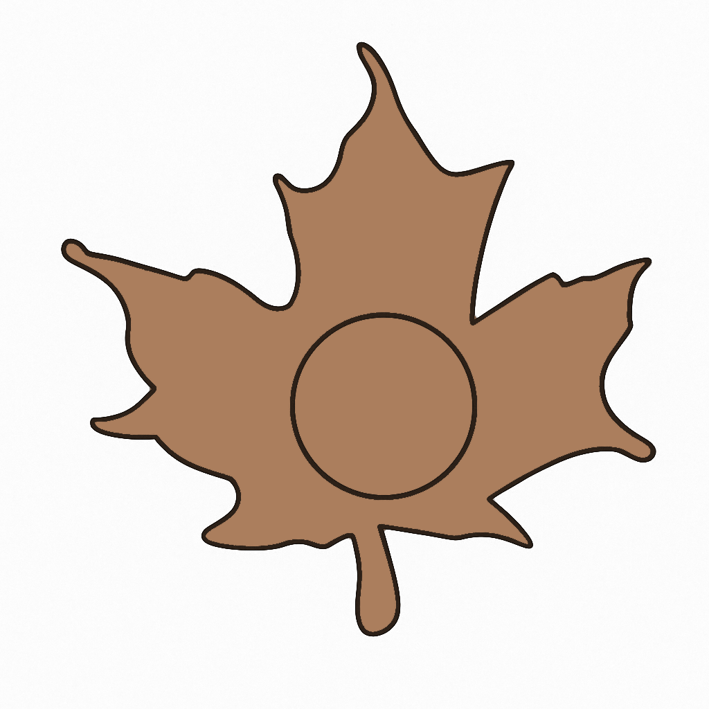 Leaf Shape MDF Tea Light Holder