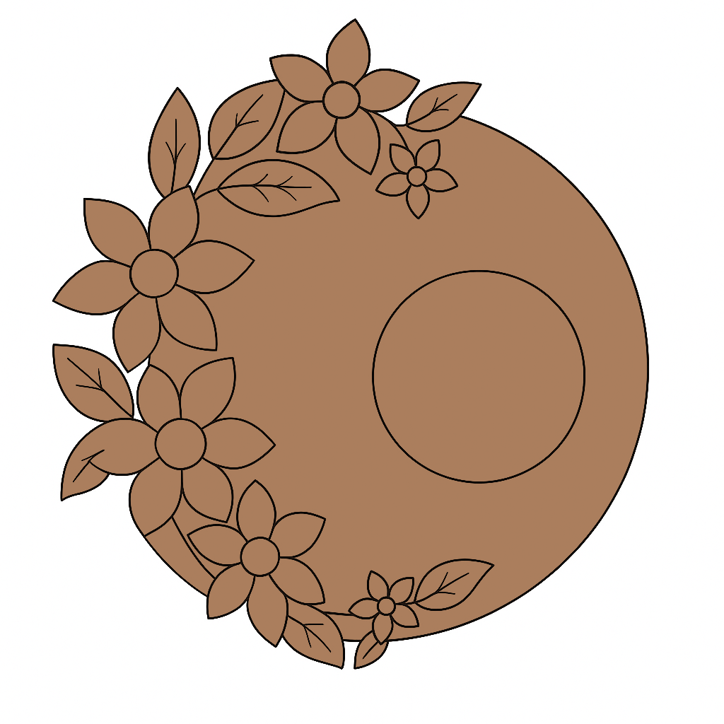 MDF Flower TeaLight Holder