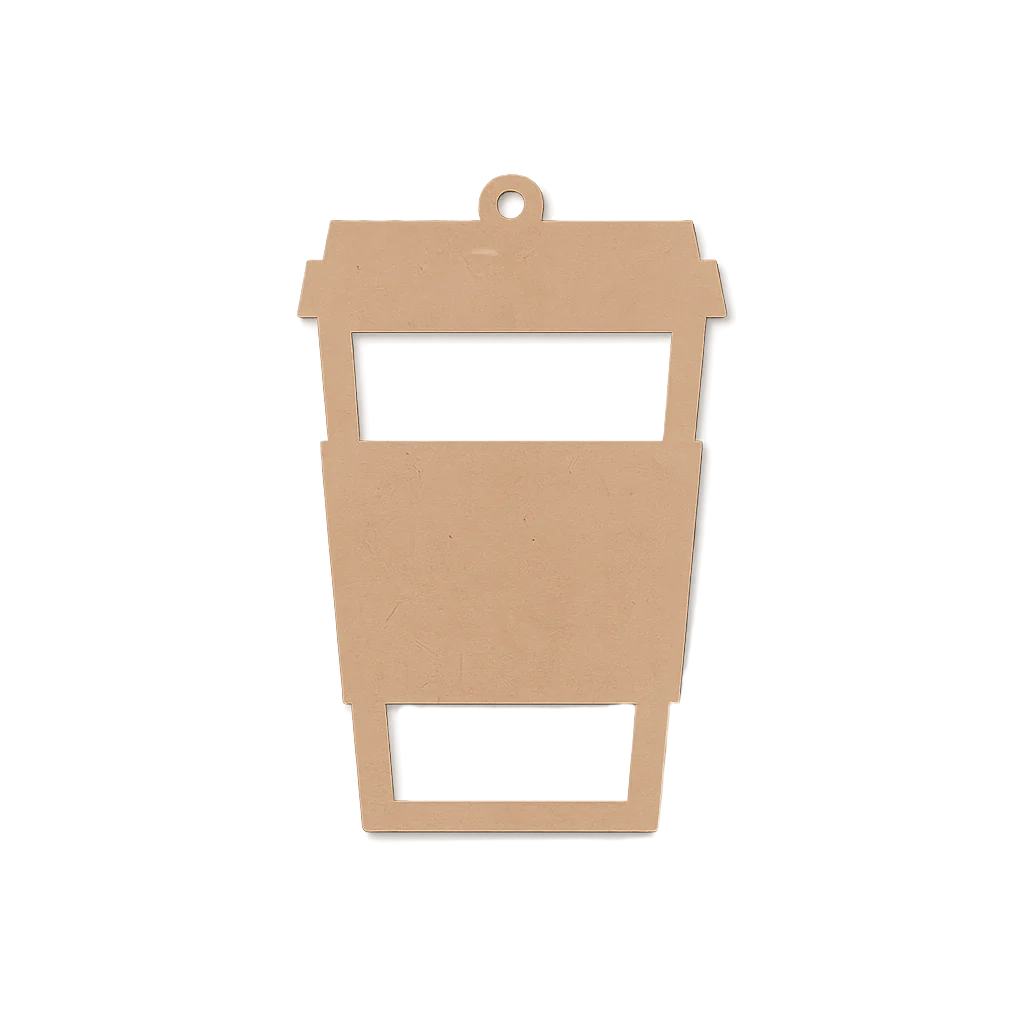 MDF Coffee Cup Cutout