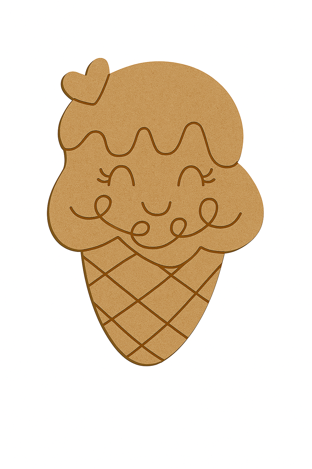 MDF Cute Ice-Cream Fridge Magnet