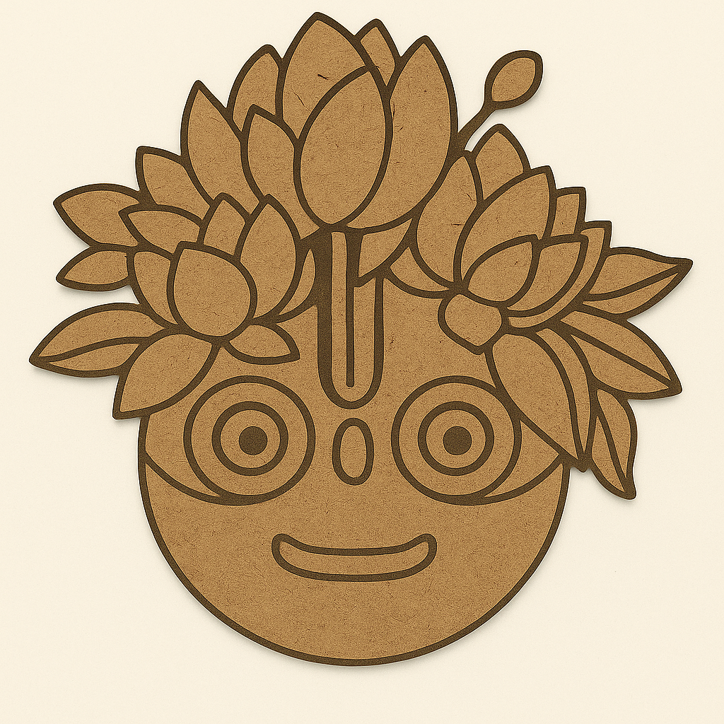 Jagannath Ji MDF Pre-Marked Cutout