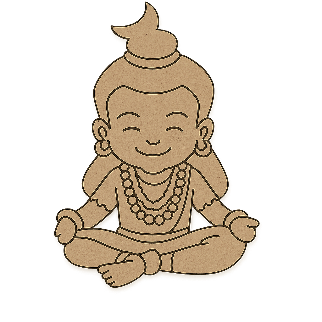 Baby Shiv MDF Pre-Marked Cutout