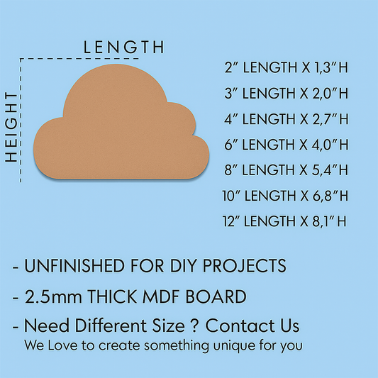 Cloud MDF Cutout