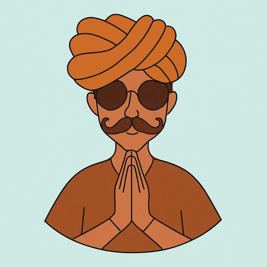 Rajasthani turban man Pre-Marked Cutout