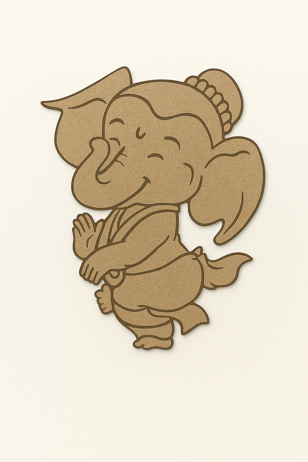 Baby Ganesha MDF Pre-Marked Cutout