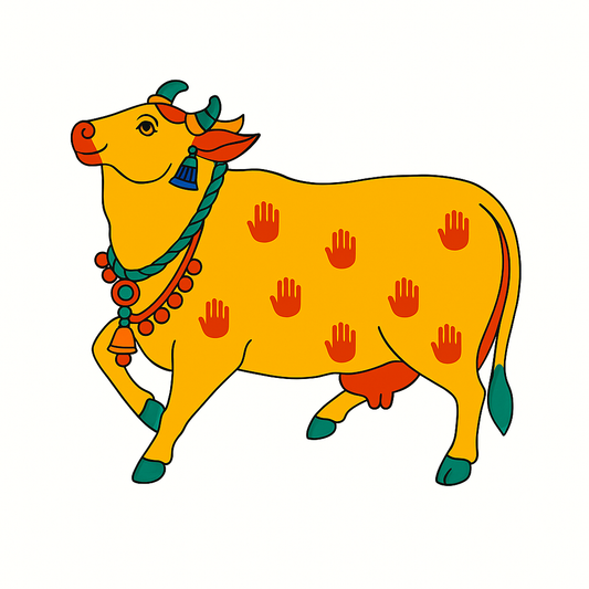 Pichwai Cow MDF Cutout