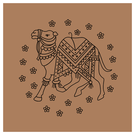 Camel Pre-marked Design for painting