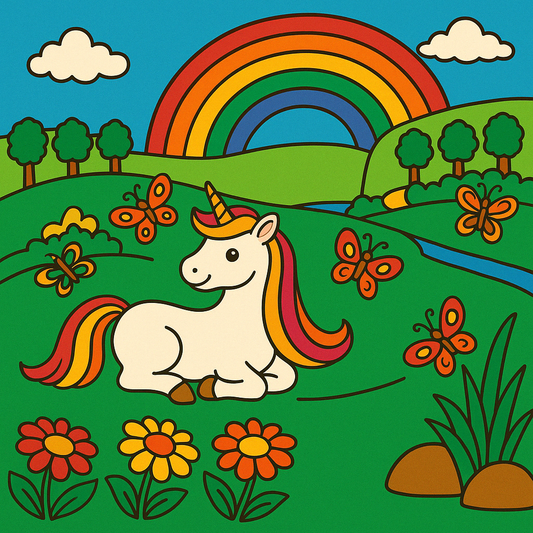 Unicorn Pre-marked Design for painting