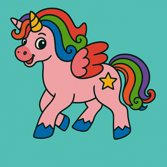 Unicorns Pre-marked Design for painting