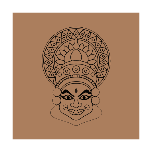 Kathakali Pre-marked Design for painting