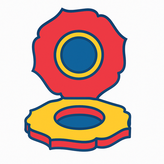 Lotus Shape MDF Tea Light Holder