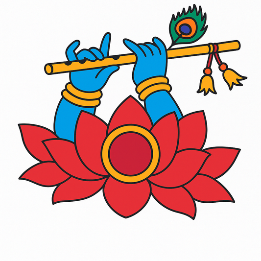 Lotus With Flute Tea Light Holder