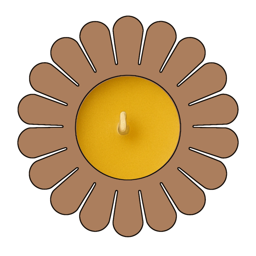 Daisy Flower Tea Light Holder