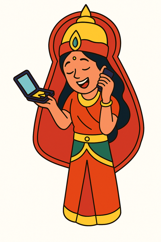 Goddess Lakshmi Pre-Marked Cutout