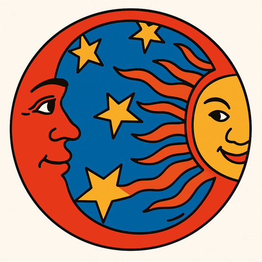 Sun, Moon & Star MDF Cutout