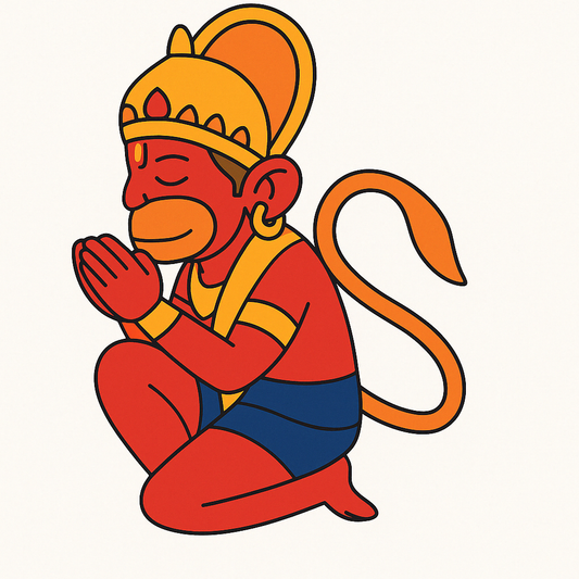 Lord Hanuman Pre-Marked Cutout
