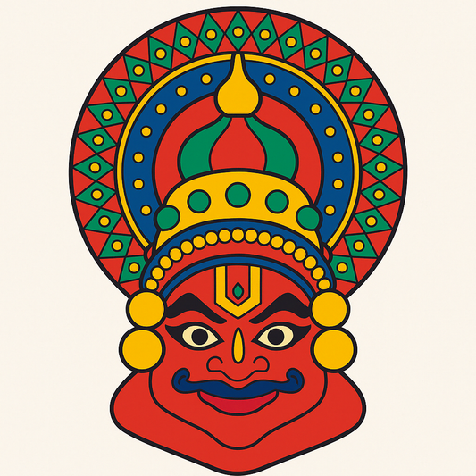 Khathakali MDF Pre-Marked Cutout