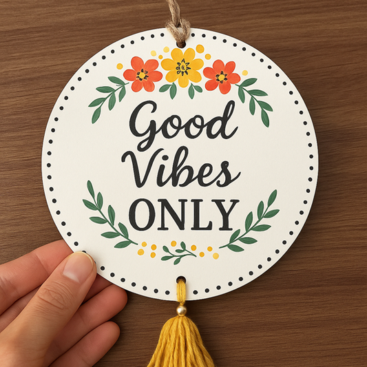 Round MDF Car Hanging