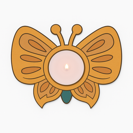 Butterfly T Light Candle Holder Premarked