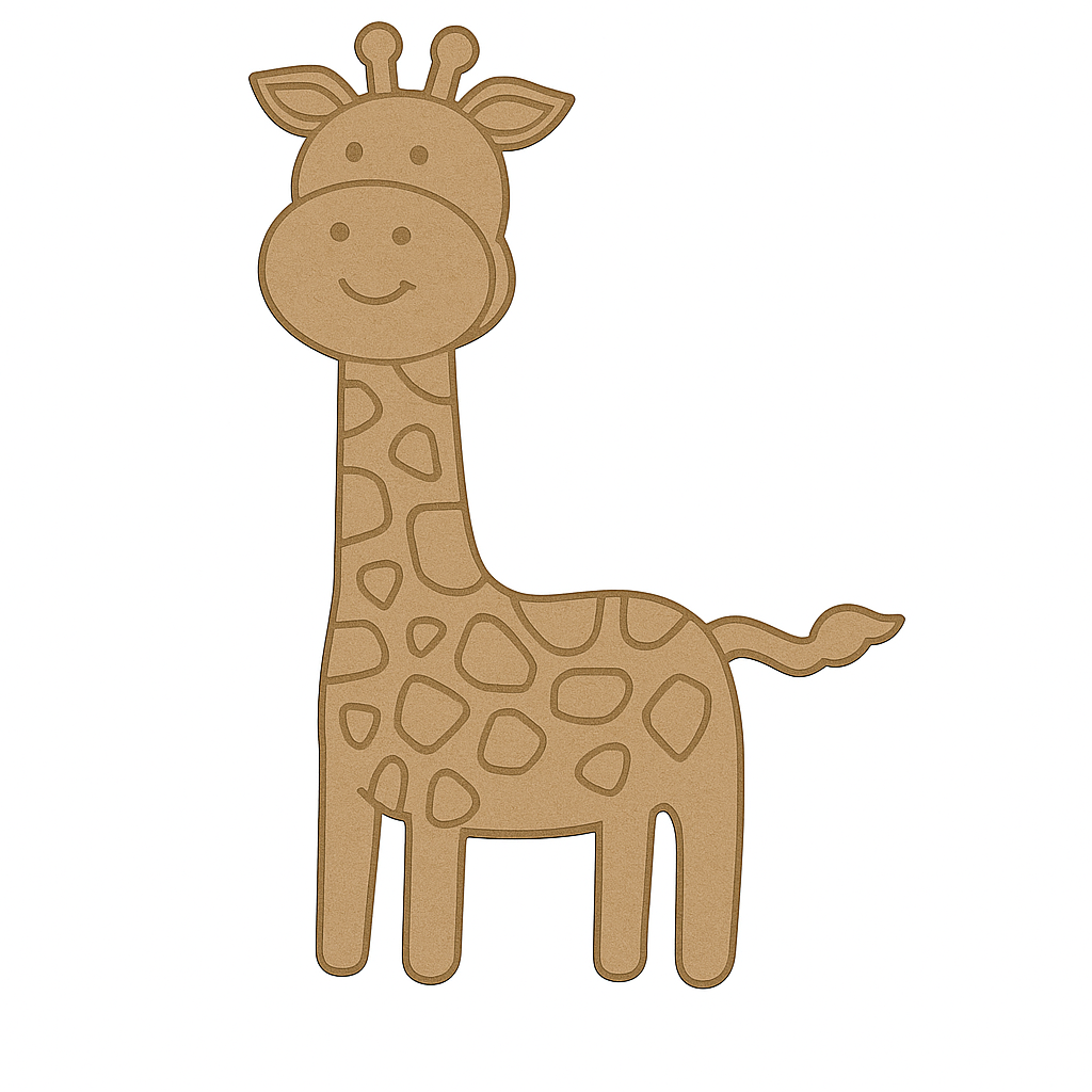 Giraffe Shape MDF Fridge Magnets Base