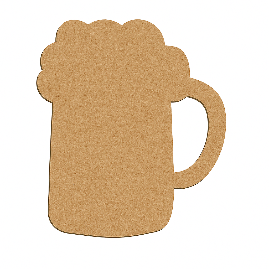 MDF Beer Mug Fridge Magnet