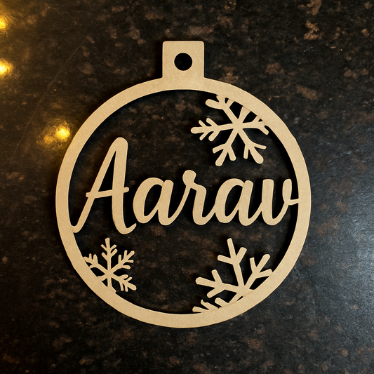 Custom Name Christmas Hanger Cutout