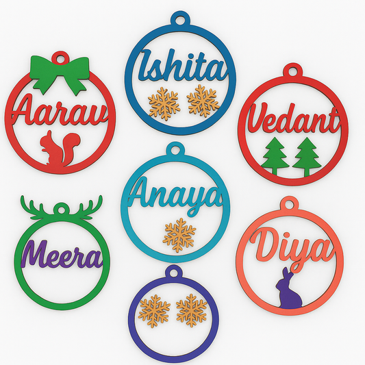 Custom Name Christmas Hanger Cutout