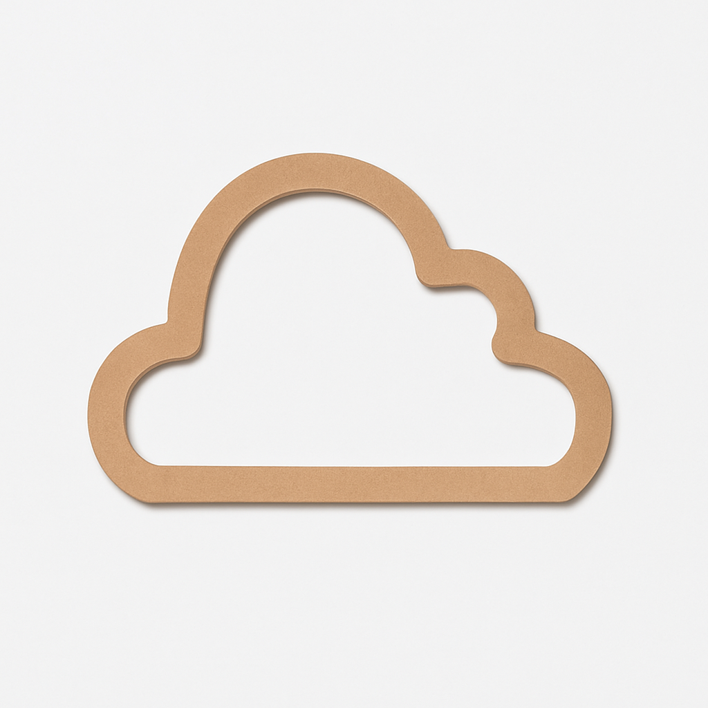 Cloud MDF DIY Cutout