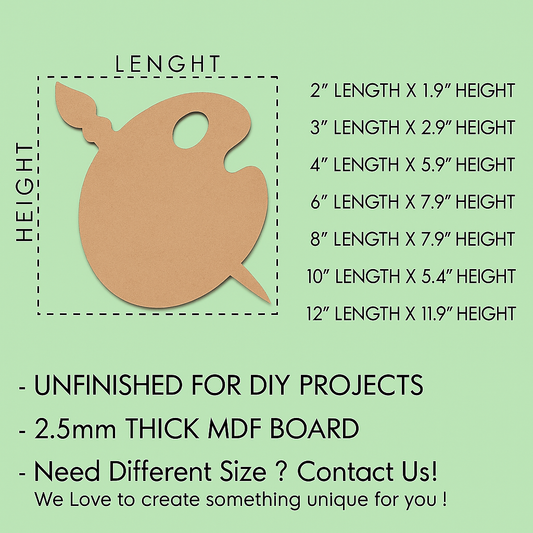 Artist Paint Palette And Brush