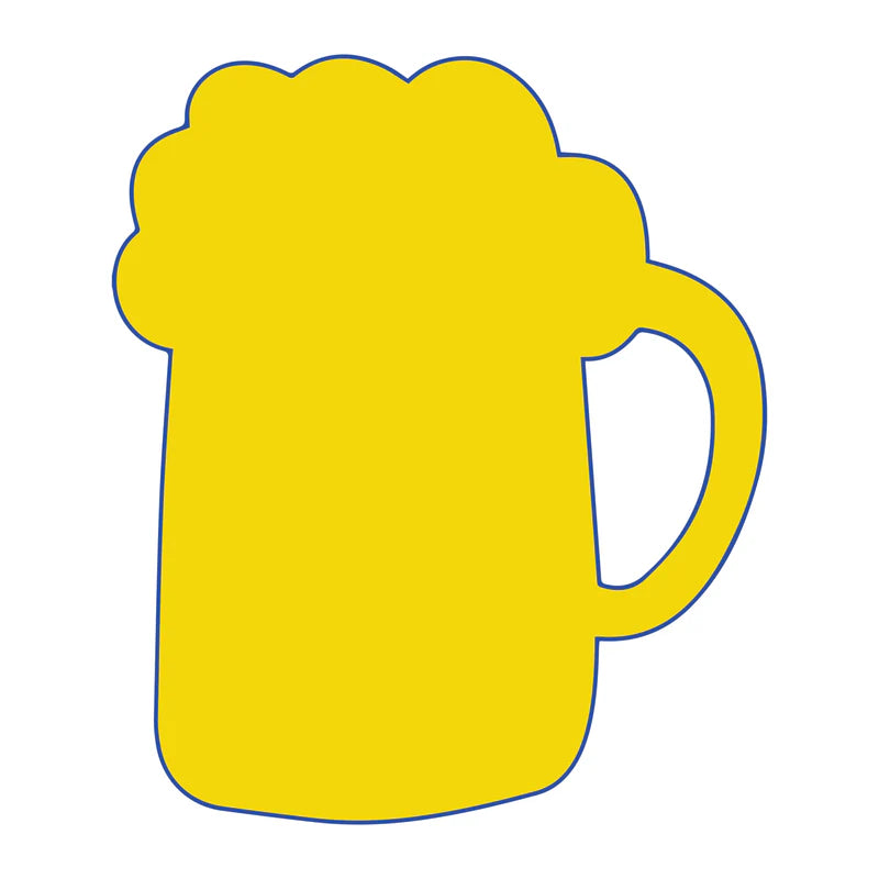 MDF Beer Mug Fridge Magnet
