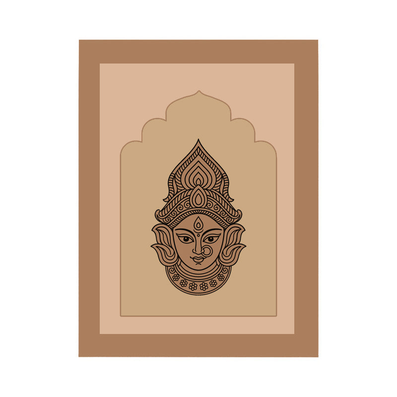 DIY Durga Maa Designer MDF Plain Jharokha