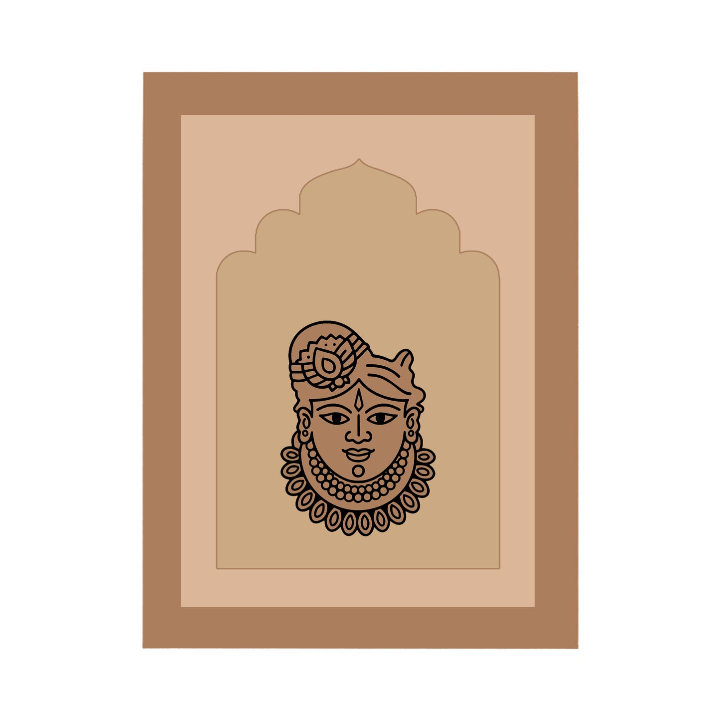God Design MDF Plain Jharokha