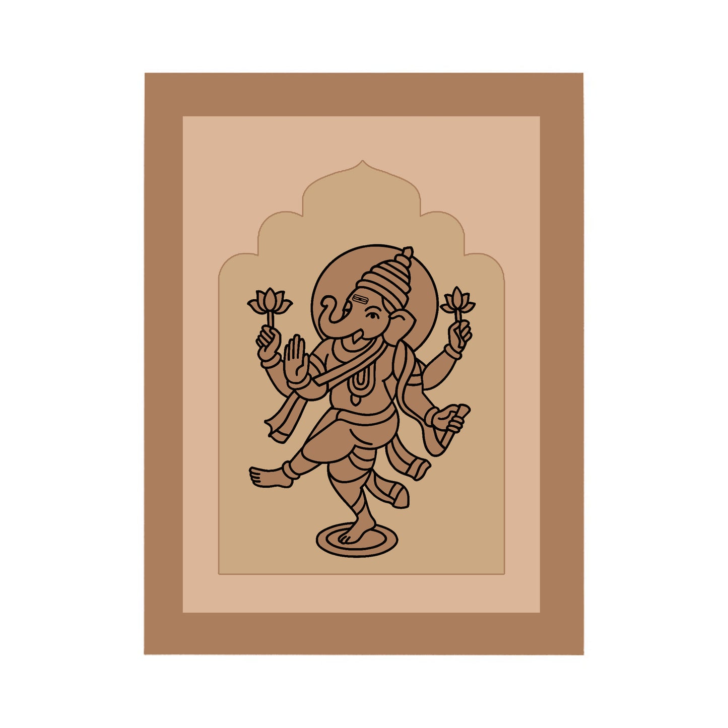 Vinayagar Design MDF Plain Jharokha