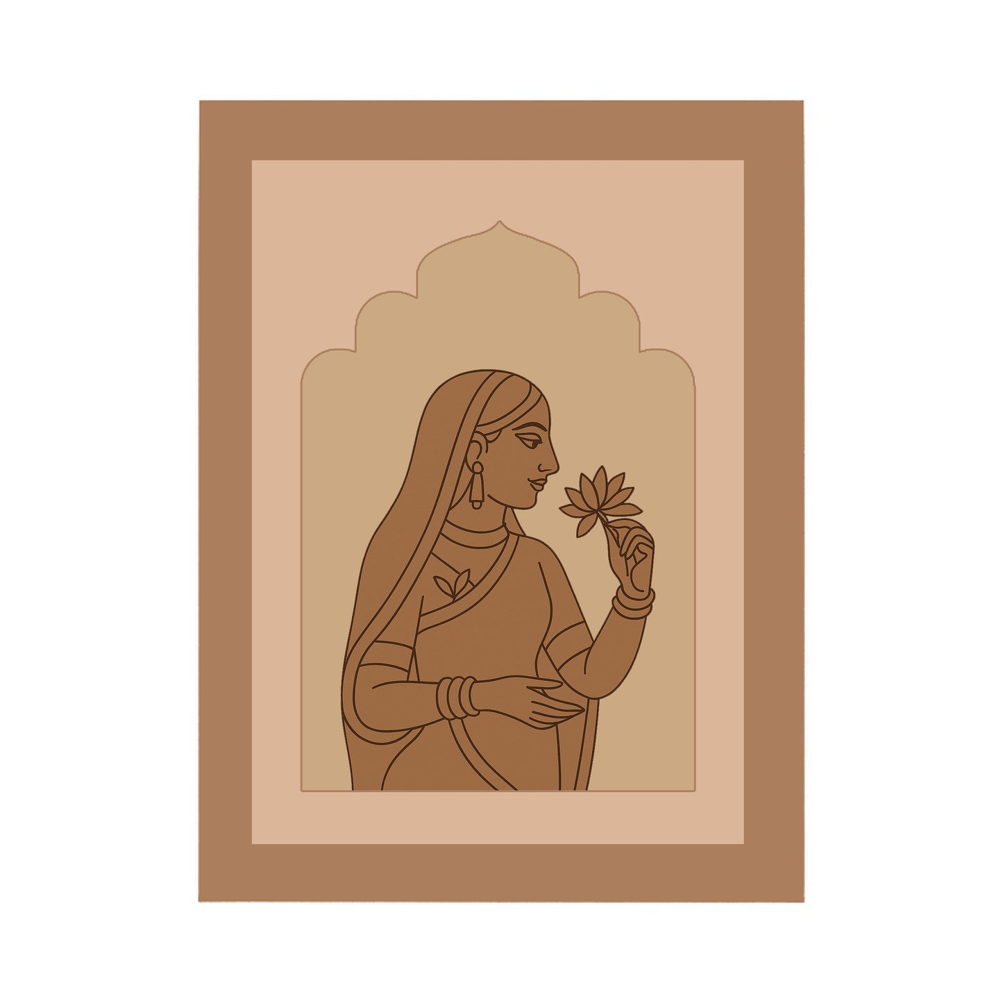 Woman Design MDF Plain Jharokha