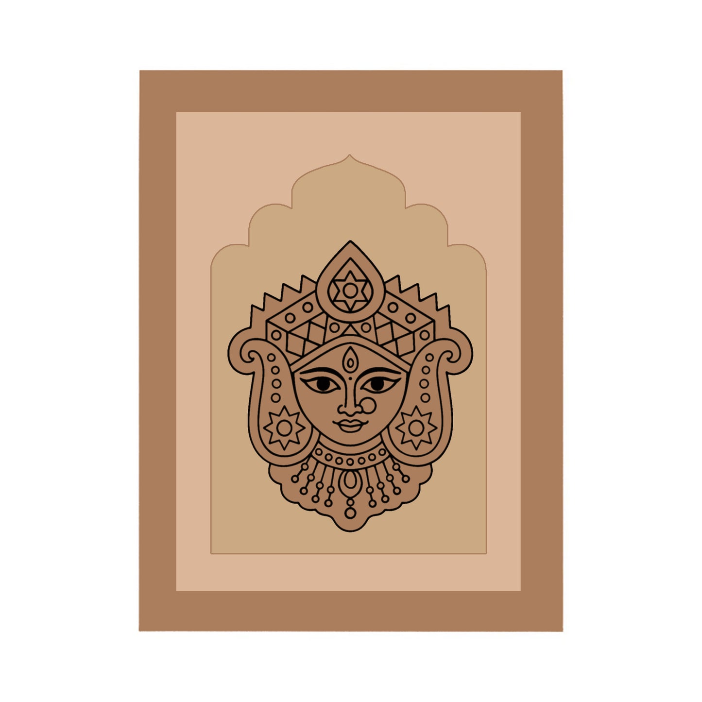 Durga Design MDF Plain Jharokha