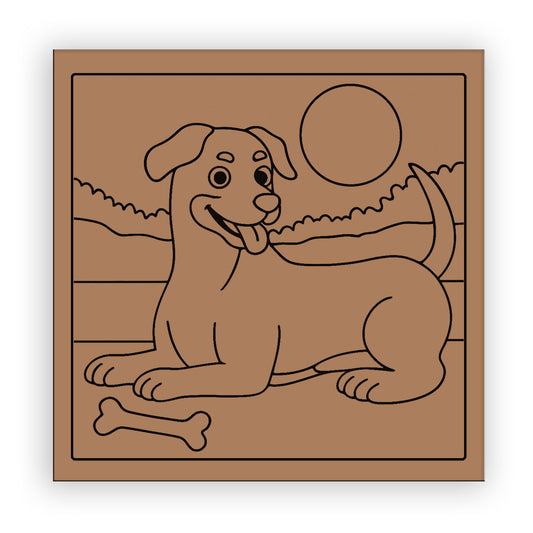 Dog Pre-marked Design for painting