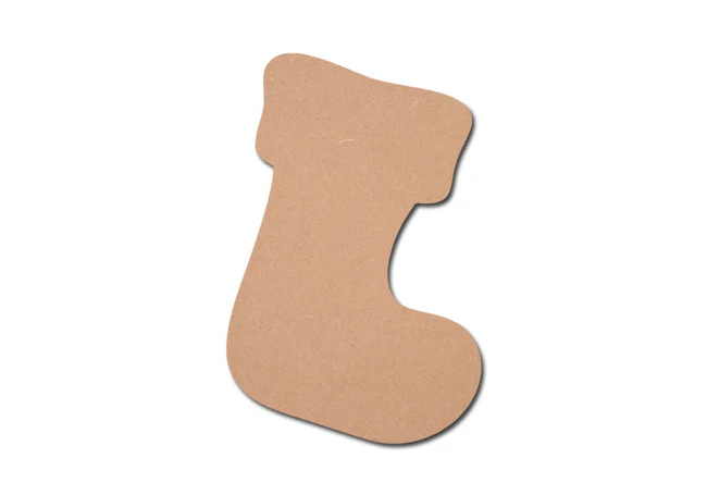 MDF Christmas Stocking Cutout Base