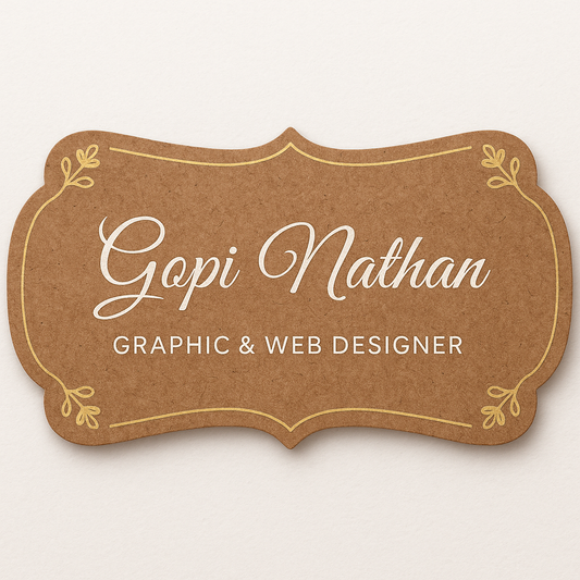 Designer MDF Name Plate Base