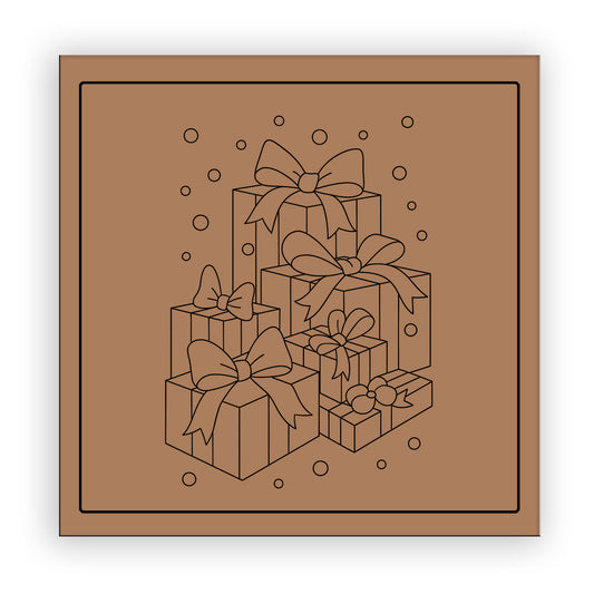 Gift box pre-marked-for-painting