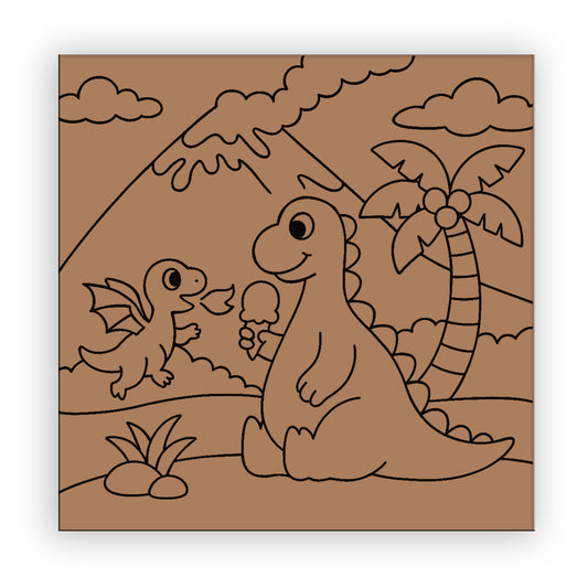 Dinosaur Pre-marked Design for painting